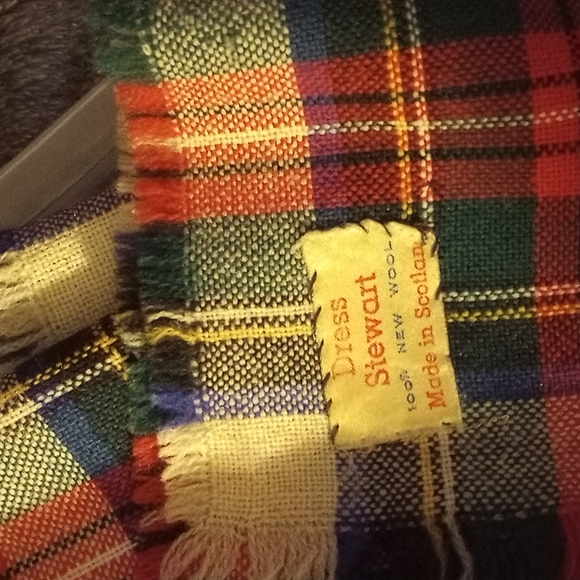 Stewart scarf  26x26  SCOTTISH 100% WOOL SCARF FROM SCOTTLAND - Picture 1 of 3